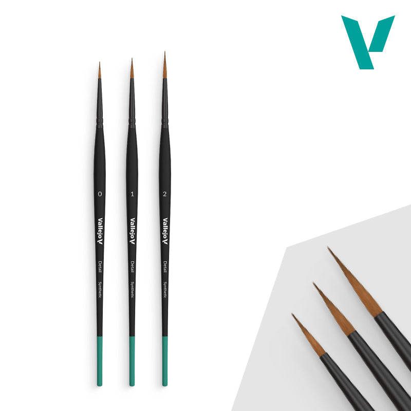 Vallejo Detail Series - Design Brush Set (Sizes 0-1-2)