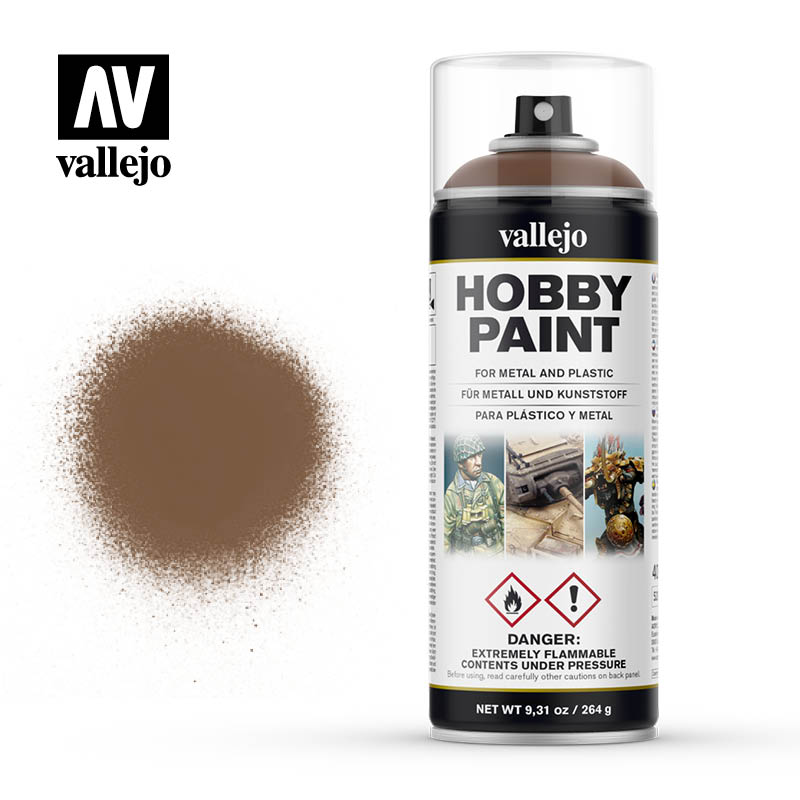 Vallejo Hobby Paint Spray Can - Beasty Brown