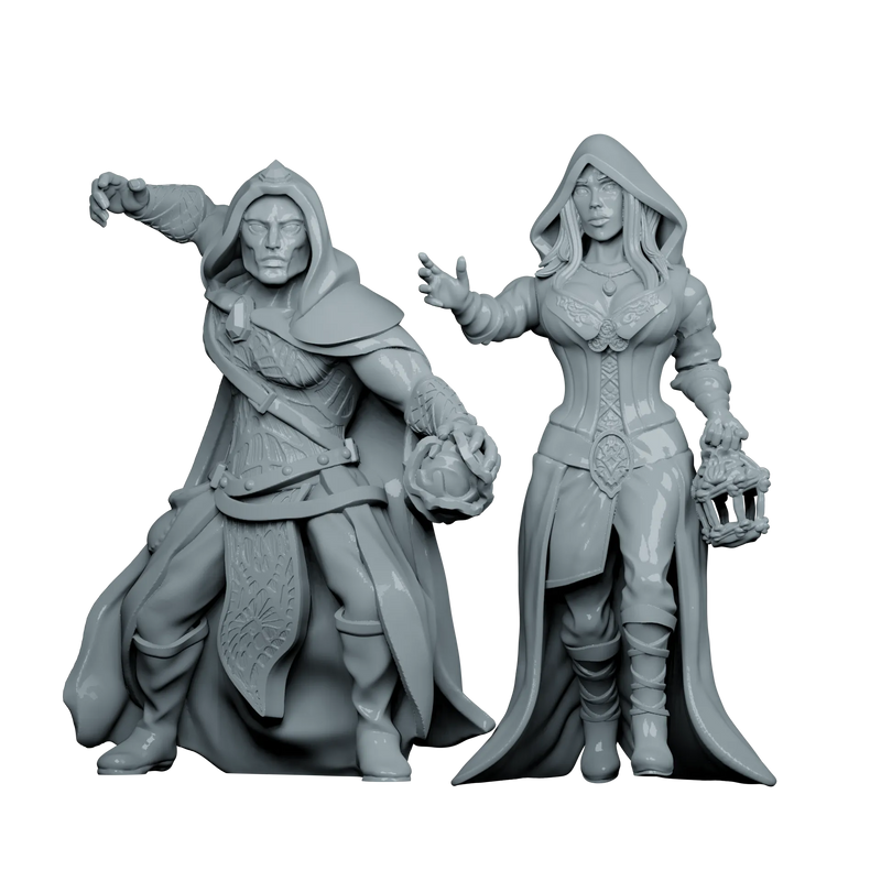 Fireball Figurines: Adventurers Duo Miniatures