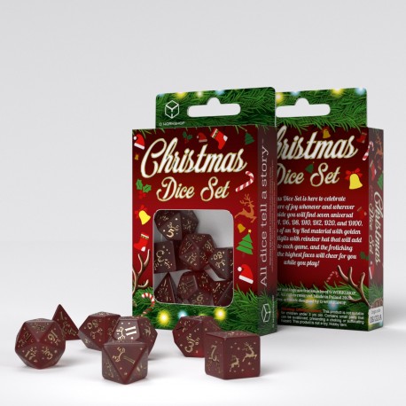 Q Workshop: Christmas Dice Set (7 pcs)