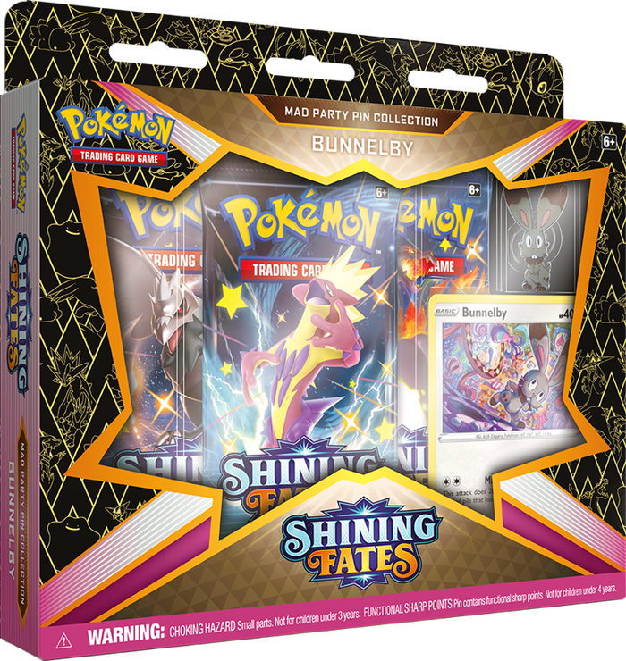 Pokémon TCG: Shining Fates Mad Party Pin Collection | Magic
