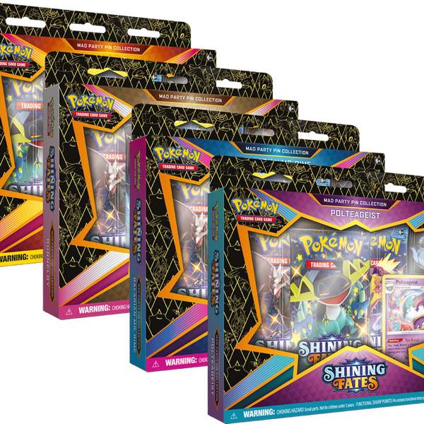 pokemon trading card game shining fates mad party pin collection Pokémon TCG: Shining Fates Mad Party Pin Collection