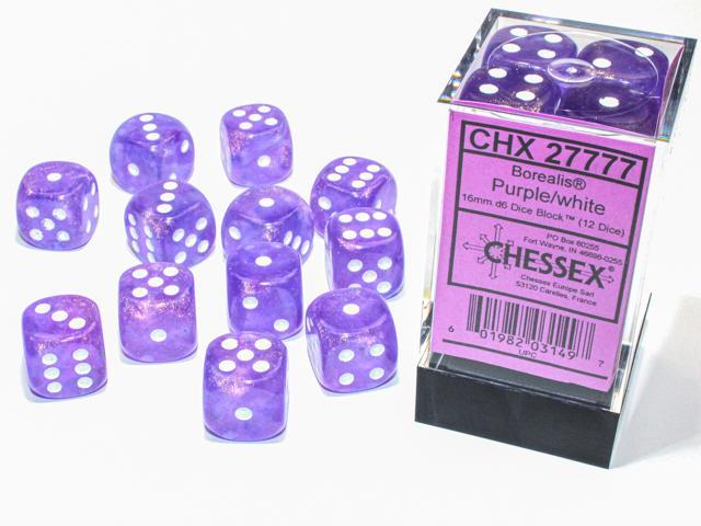 Chessex 16 mm d6 blokovi kockica (12 kockica)