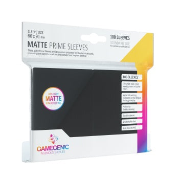 Gamegenic - Matte Prime Sleeves Black (100)
