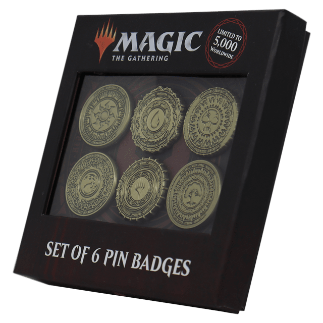 MTG Set of Six Limited Edition Mana Symbol Pin Badges