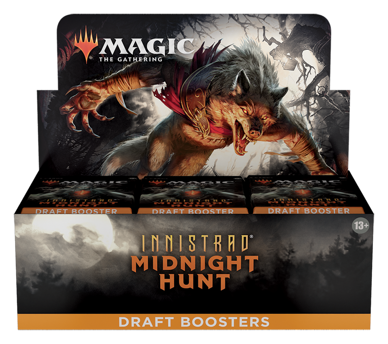 mtg innistrad midnight hunt booster box MtG Innistrad Midnight Hunt Draft Booster Pack I'm Board! Games & Family Fun