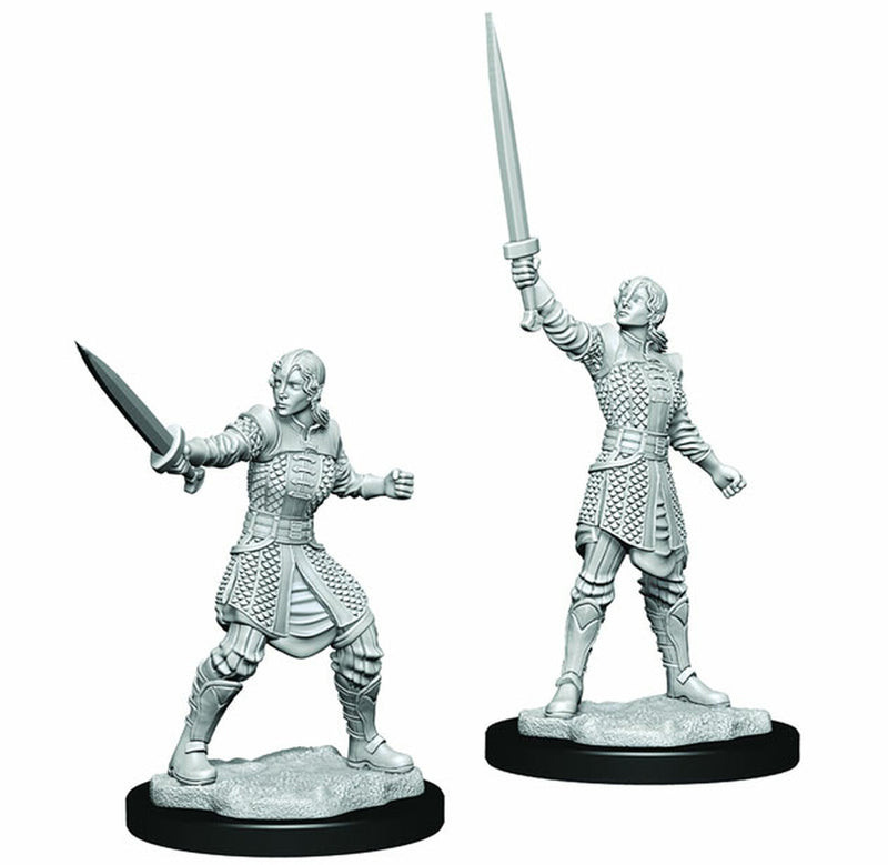 Critical Role Unpainted Miniatures: Human Dwendalian Empire Fighter Female