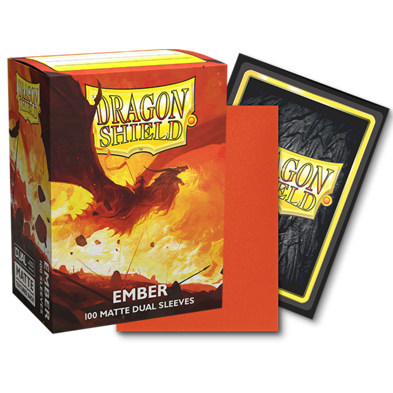 Dragon Shield Dual Matte folije za karte Standardna veličina Ember (100 kom)