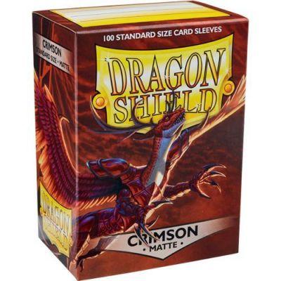 Dragon Shield Matte Standard Size Sleeves Crimson (100pcs)