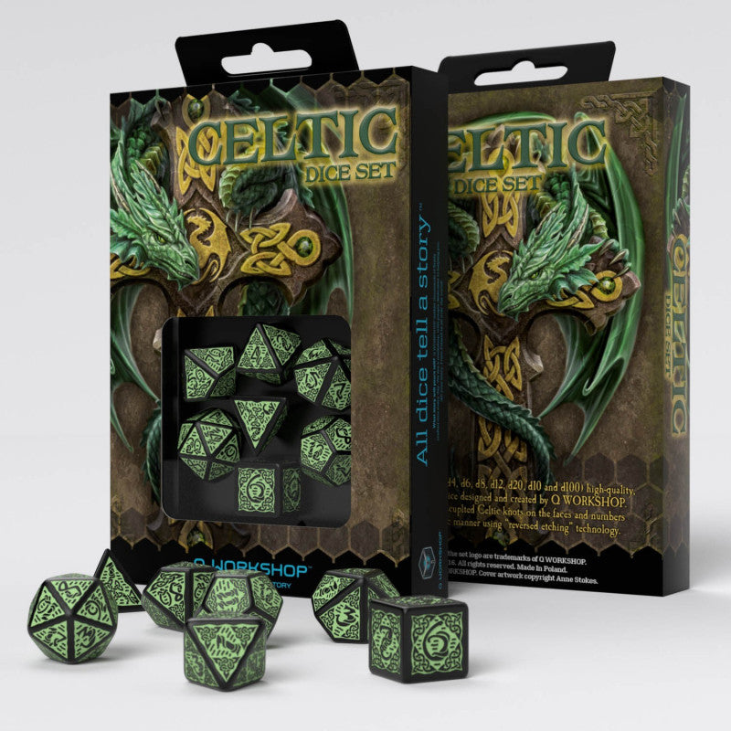 Q Workshop Celtic 3D Dice Set