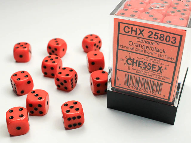 Chessex 12mm d6 Dice Blocks (36 dice)