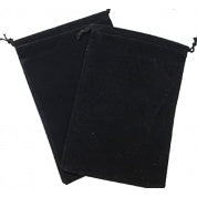 Chessex Large Suede Dice Bag, Black Chessex Large Suede Dice Bag, Black