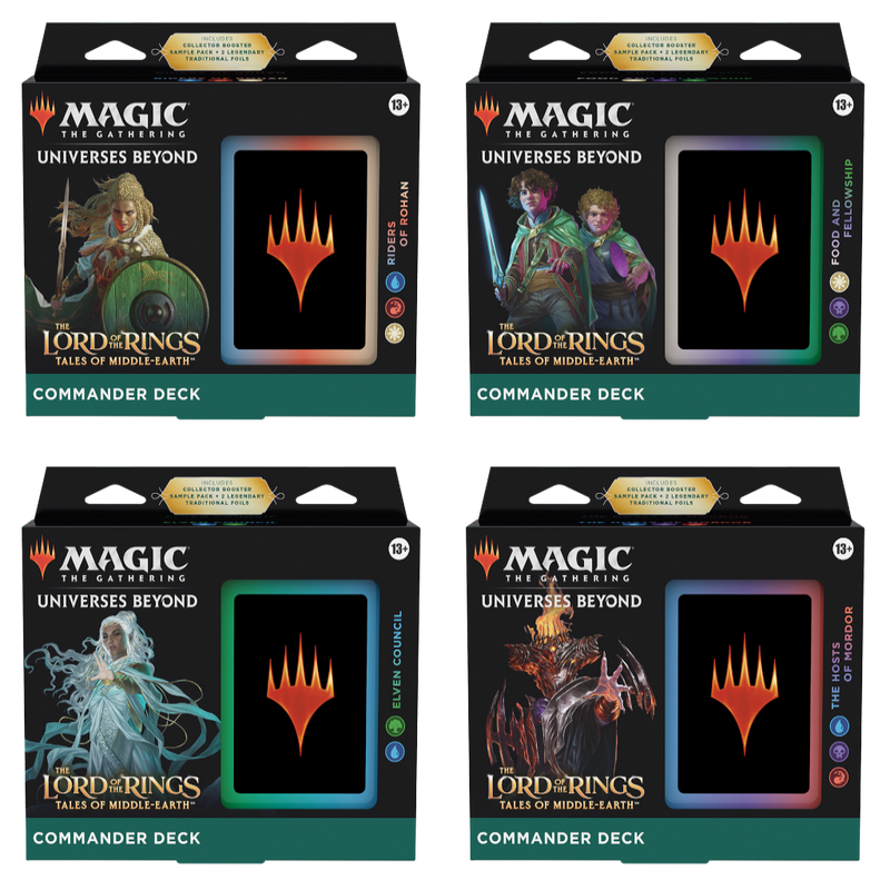 mtg lotr commander decks all 4