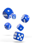 Oakie Doakie Dice D6 16 mm 12pcs Solid Blue