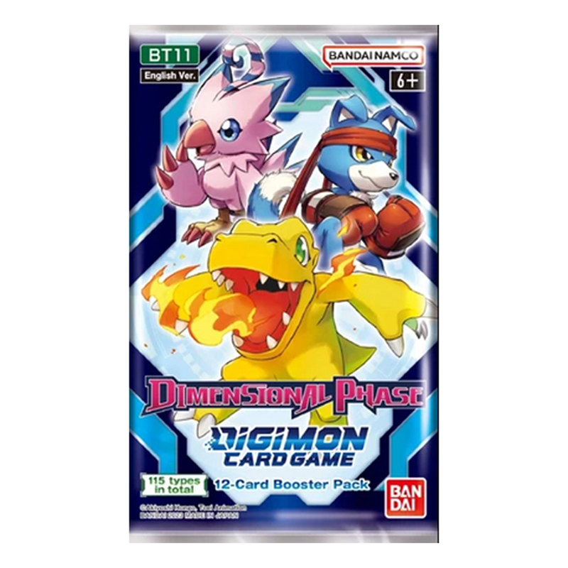 Digimon Card Game Dimensional Phase BT11 Booster Pack (12 cards)