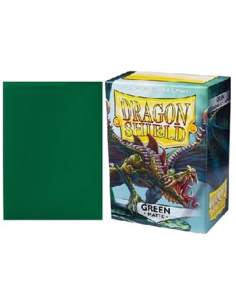 Dragon Shield Matte Standard Size Sleeves Green (100pcs)