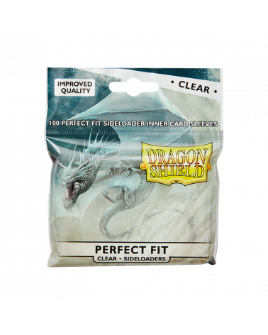 Dragon Shield Perfect Fit Sleeves Standard Size Clear Sideloaders (100pcs)