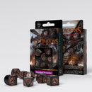 Dragons RPG set kockica (7 kockica) - crna i bakrena
