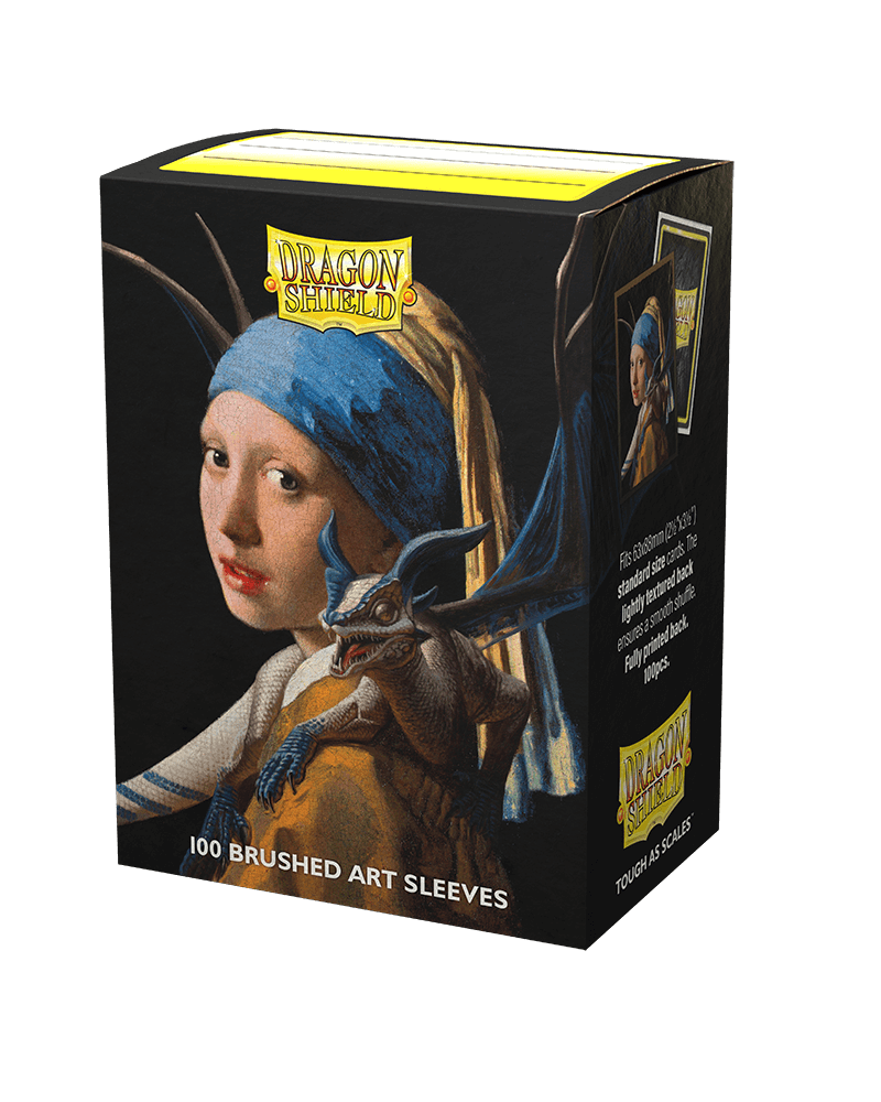Dragon Shield Brushed Art Standard Size Sleeves - Girl with the Pearl Earring (100pcs)