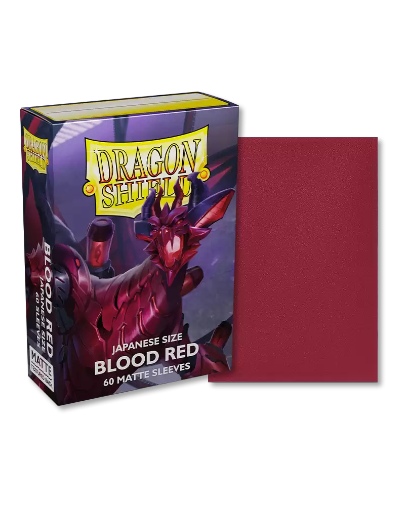 Dragon Shield Matte Japanese Size Sleeves Blood Red (60pcs)
