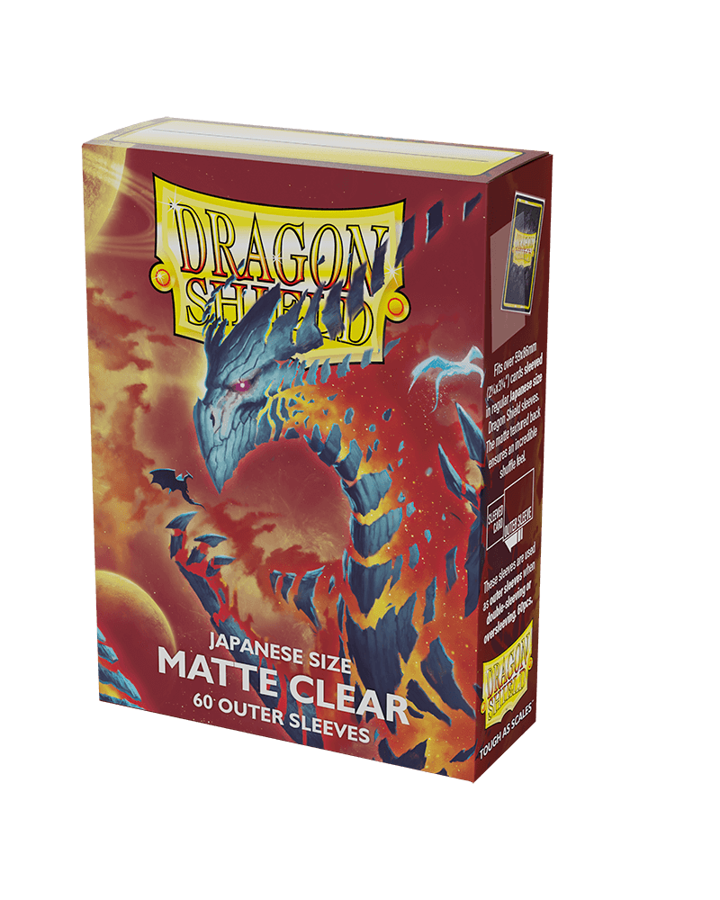 Dragon Shield Matte Japanese Size Outer Sleeves Matte Clear (60pcs)