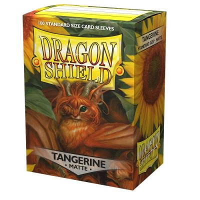 Dragon Shield Matte Standard Size Sleeves Tangerine (100pcs)