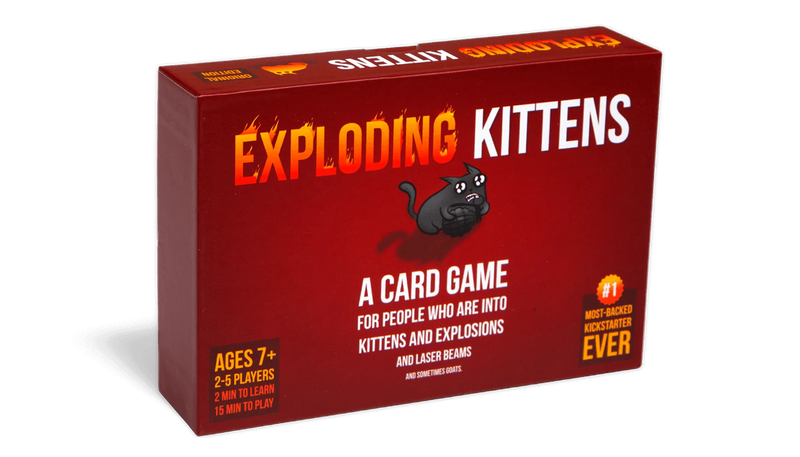 exploding kittens board game family fun best party game