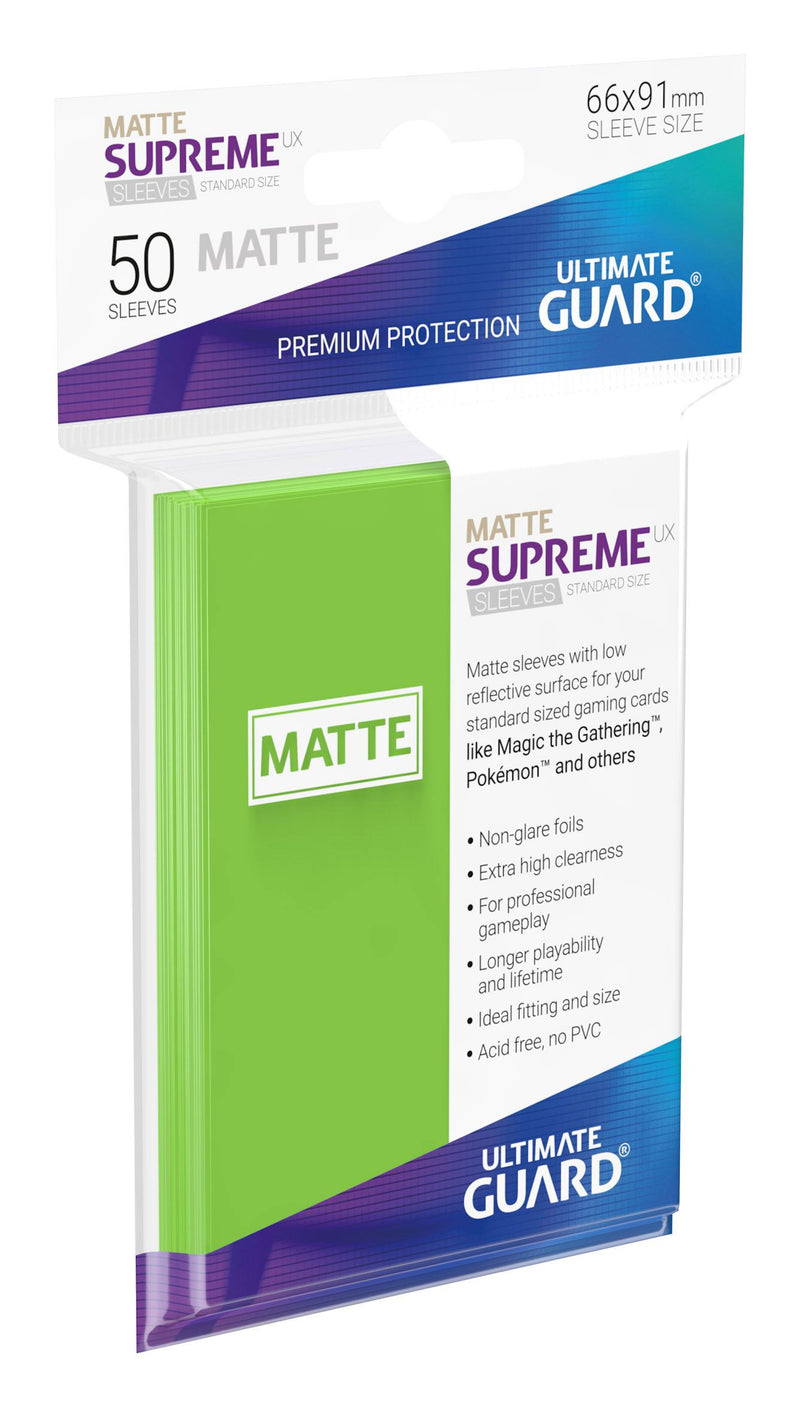 Ultimate Guard Matte Supreme UX Sleeves Standard Size (50)