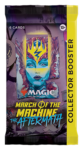 MTG March of the Machine The Aftermath Collector Booster Pack (6 cards)