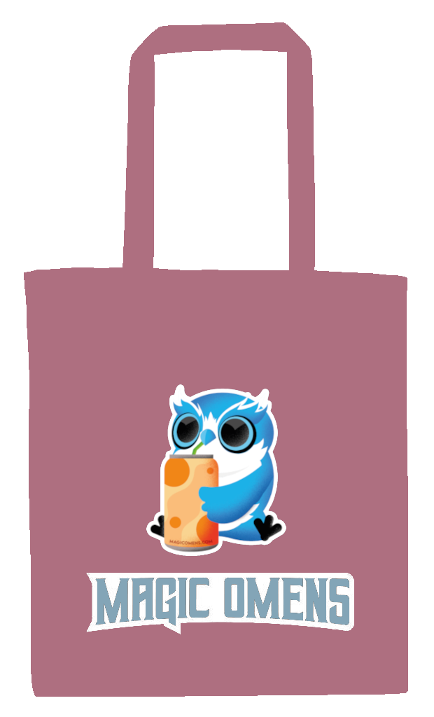 Magic Omens "I Love Juice" Owl Tote Bag