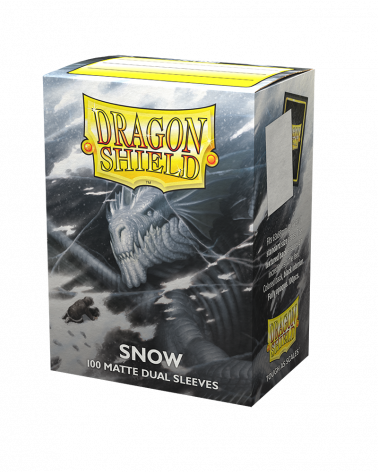 Dragon Shield Dual Matte Standard Size Sleeves Snow (100pcs)