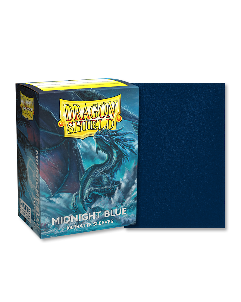 Dragon Shield Matte Standard Size Sleeves Midnight Blue (100pcs)