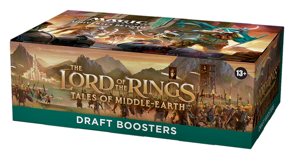 Magic The Gathering Set Booster LOTR TCG Two Towers Complete Factory Sealed  Box - 12 Draft Packs - Decipher