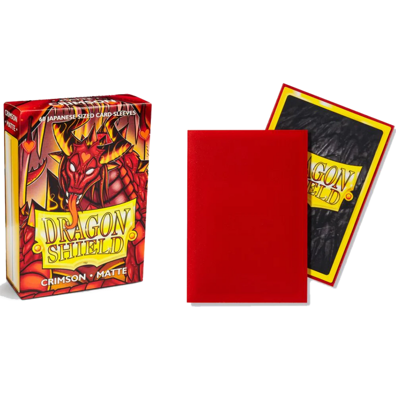 Dragon Shield Matte Japanese Size Sleeves Crimson (60pcs)