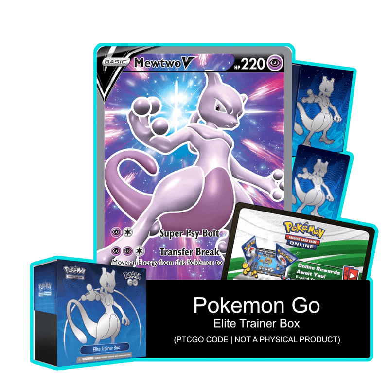 Pokemon TCG PoGo ETB | Mewtwo promo card and sleeves Pokemon TCG PoGo ETB | Mewtwo promo card and sleeves