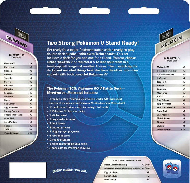 Pokemon TCG Pokemon Go V Battle Deck | Mewtwo vs. Melmetal Pokemon TCG Pokemon Go V Battle Deck | Mewtwo vs. Melmetal