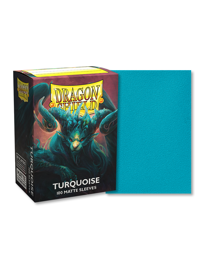 Dragon Shield Matte Standard Size Sleeves Turquoise (100pcs)