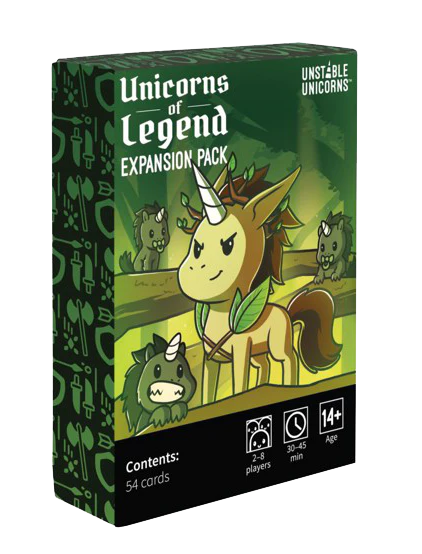 Unstable Unicorns | Unicorns of Legend Expansion Pack | 54 cards